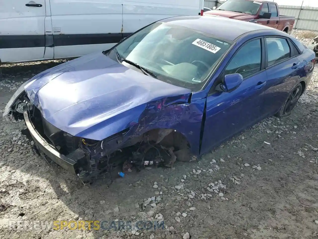 1 Photograph of a damaged car 5NPLS4AG1MH033477 HYUNDAI ELANTRA 2021