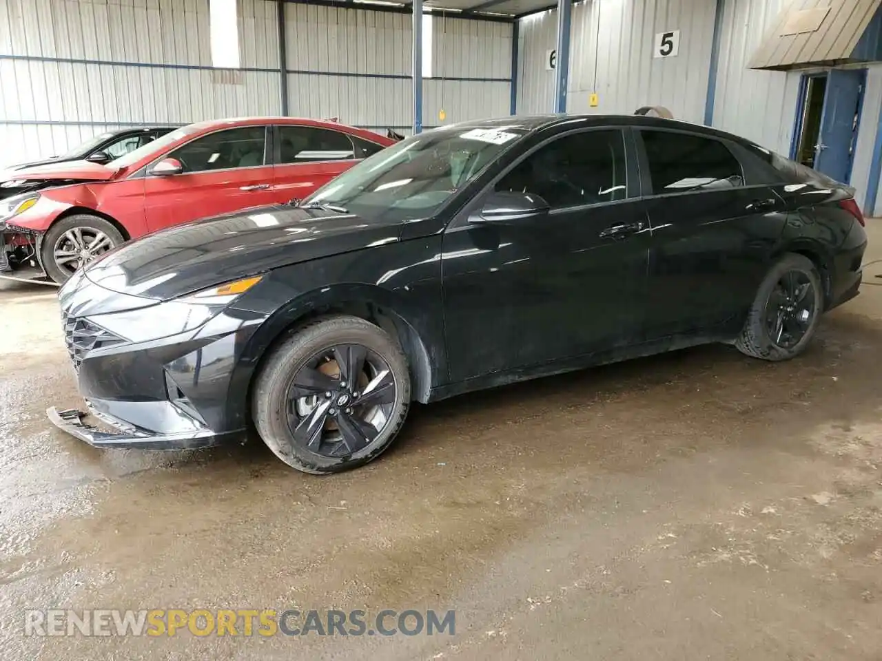 1 Photograph of a damaged car 5NPLS4AG1MH048142 HYUNDAI ELANTRA 2021