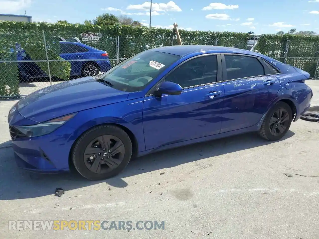 1 Photograph of a damaged car 5NPLS4AG2MH007230 HYUNDAI ELANTRA 2021
