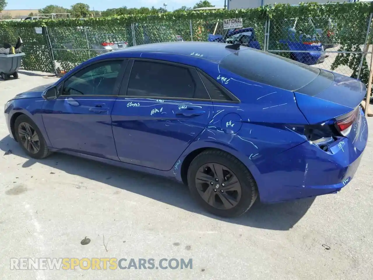 2 Photograph of a damaged car 5NPLS4AG2MH007230 HYUNDAI ELANTRA 2021
