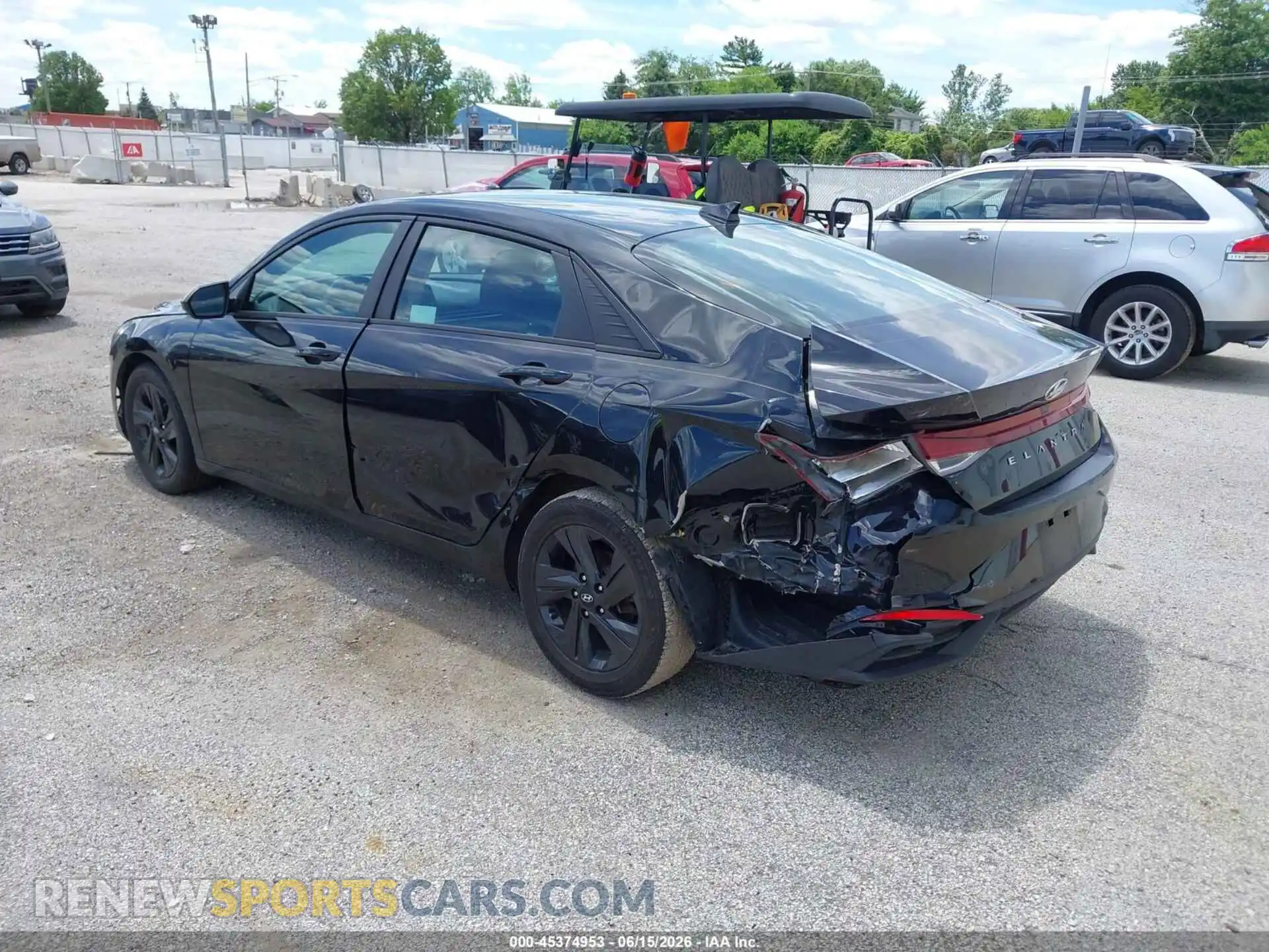 3 Photograph of a damaged car 5NPLS4AG2MH016350 HYUNDAI ELANTRA 2021