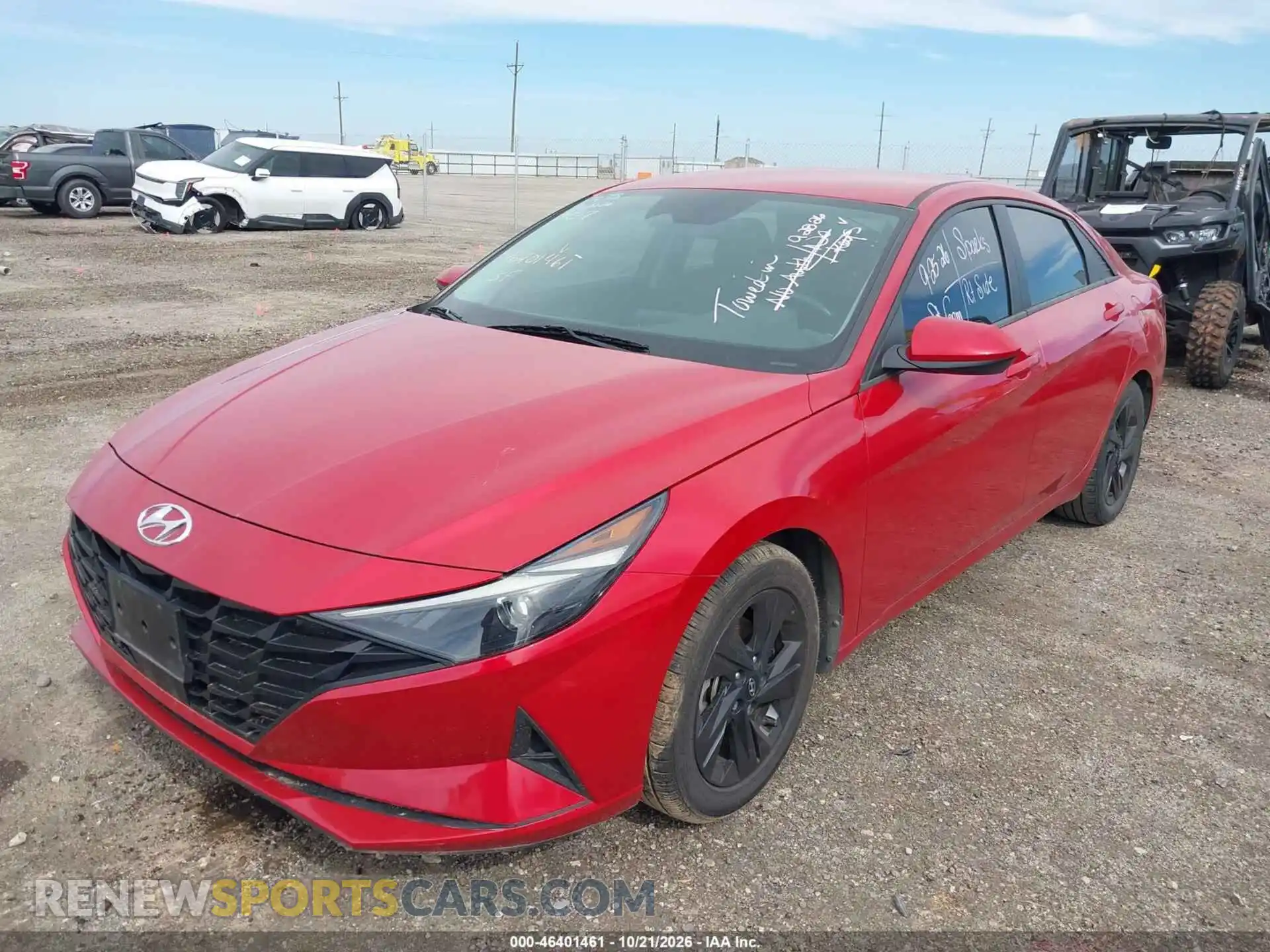2 fotografías del automóvil dañado 5NPLS4AG2MH030412 HYUNDAI ELANTRA 2021