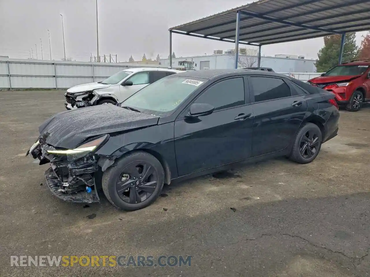 1 Photograph of a damaged car 5NPLS4AG2MH033312 HYUNDAI ELANTRA 2021