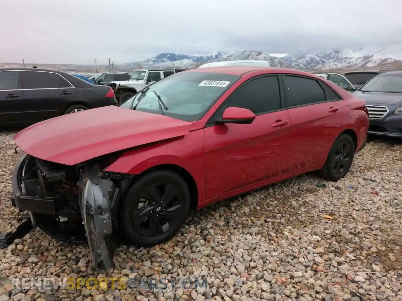 1 Photograph of a damaged car 5NPLS4AG2MH035917 HYUNDAI ELANTRA 2021