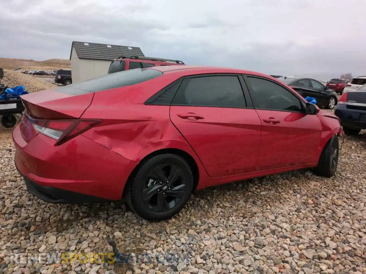 3 Photograph of a damaged car 5NPLS4AG2MH035917 HYUNDAI ELANTRA 2021