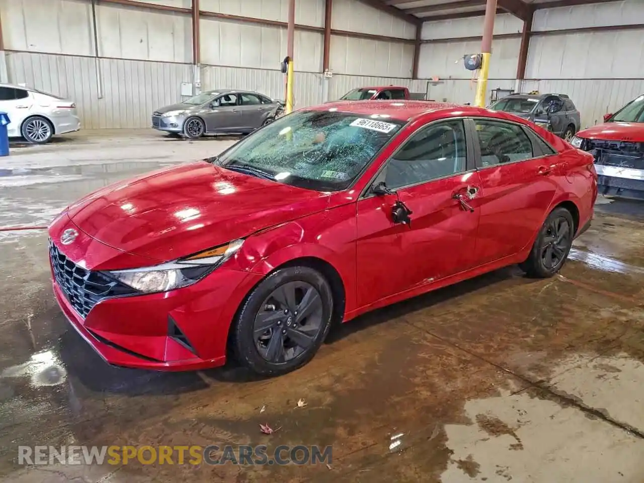 1 Photograph of a damaged car 5NPLS4AG2MH037487 HYUNDAI ELANTRA 2021