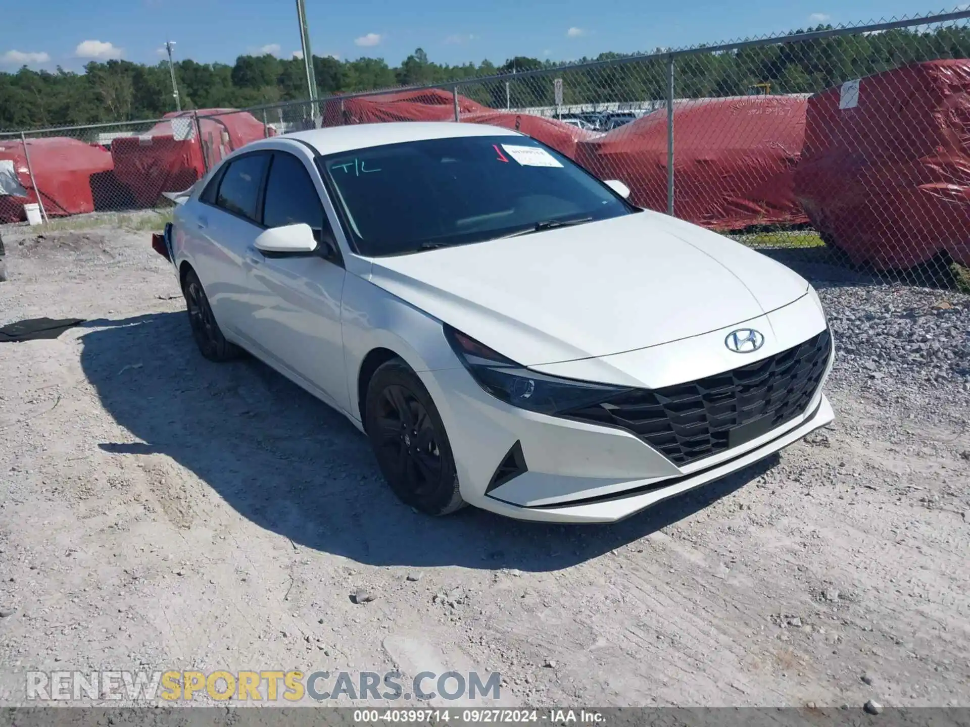 1 Photograph of a damaged car 5NPLS4AG2MH038347 HYUNDAI ELANTRA 2021
