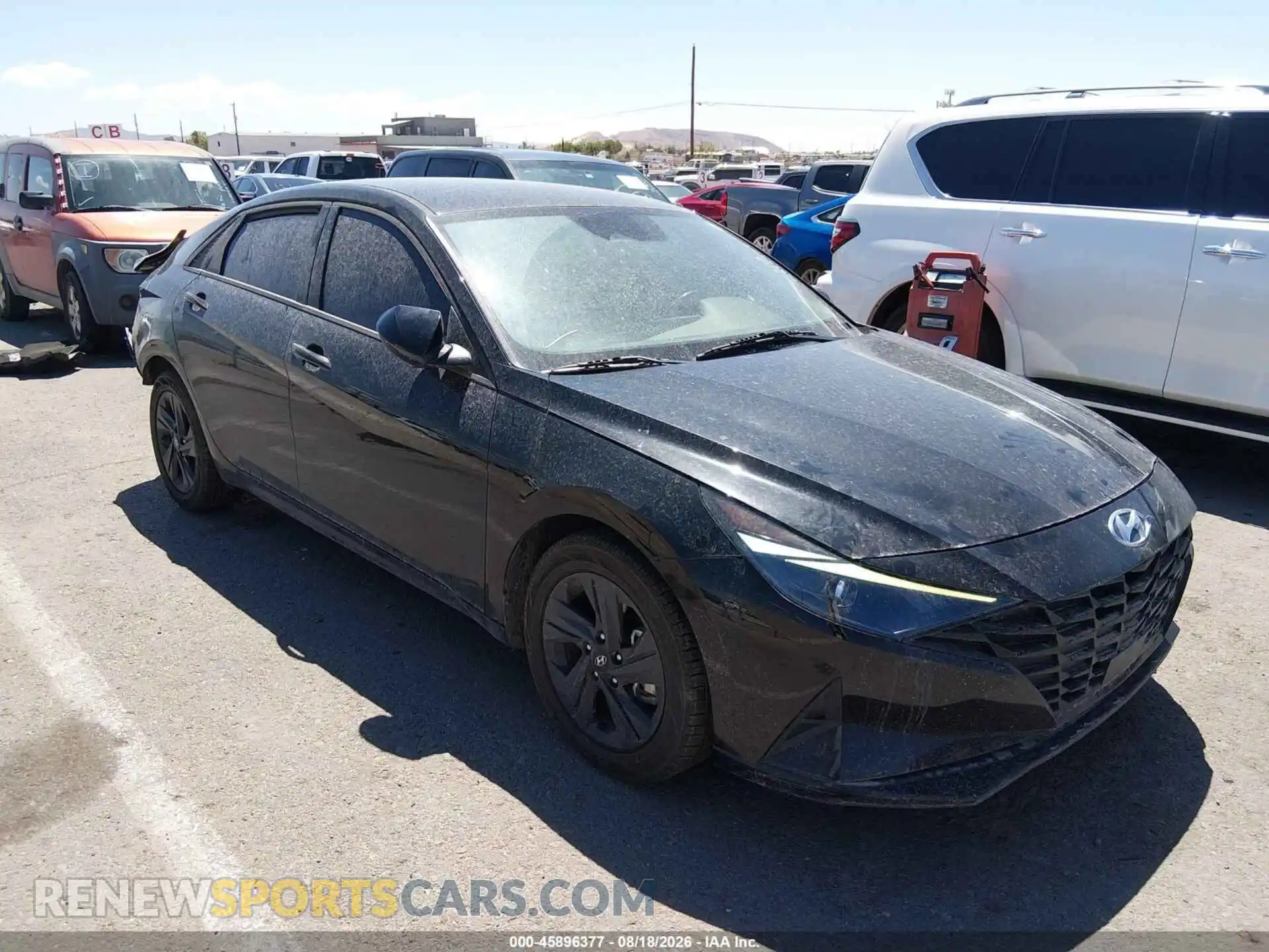 1 Photograph of a damaged car 5NPLS4AG2MH052037 HYUNDAI ELANTRA 2021