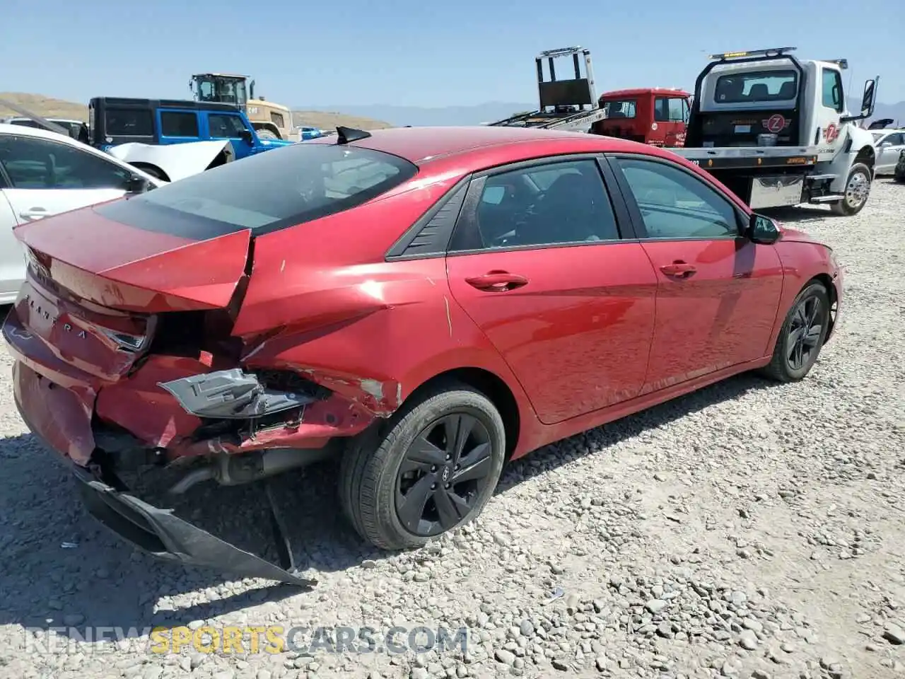 3 Photograph of a damaged car 5NPLS4AG3MH005230 HYUNDAI ELANTRA 2021