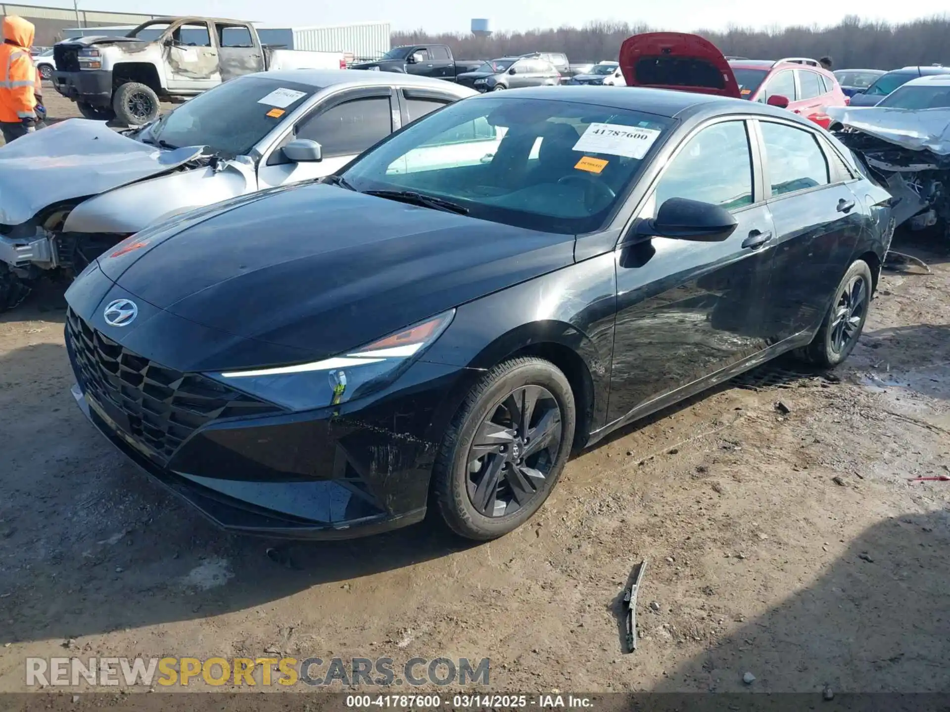 2 Photograph of a damaged car 5NPLS4AG3MH005342 HYUNDAI ELANTRA 2021