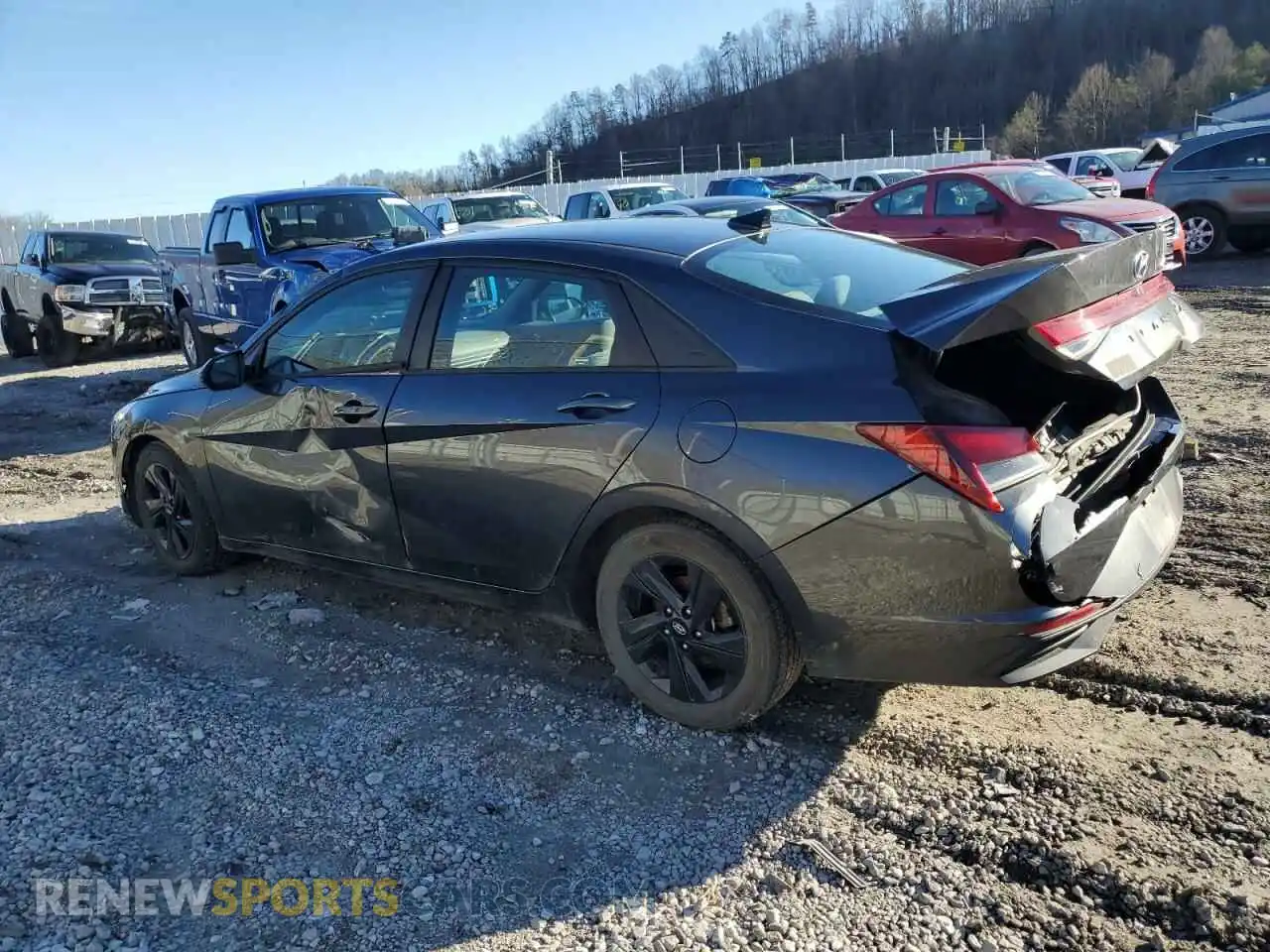 2 Photograph of a damaged car 5NPLS4AG3MH005728 HYUNDAI ELANTRA 2021