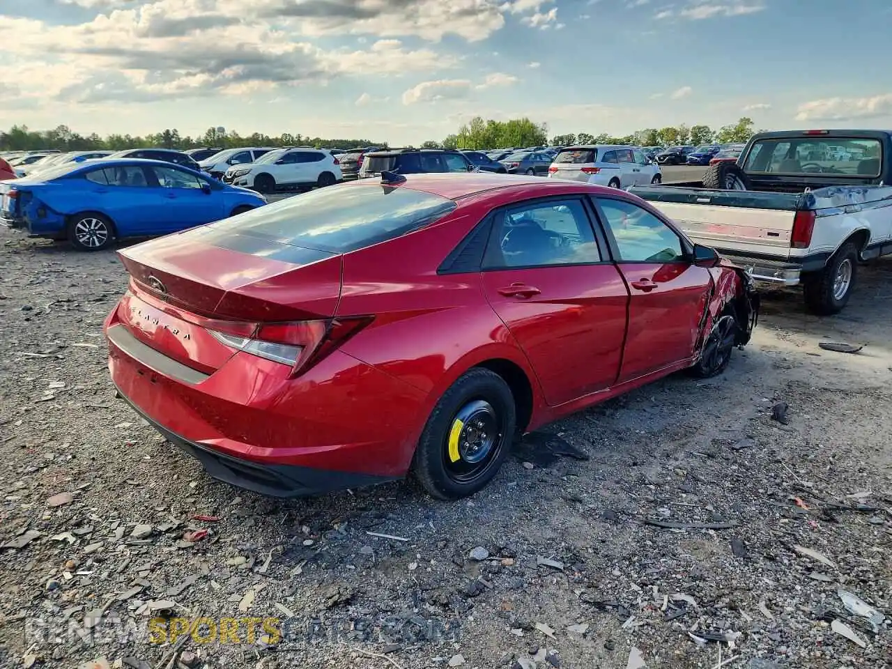 3 Photograph of a damaged car 5NPLS4AG3MH007091 HYUNDAI ELANTRA 2021
