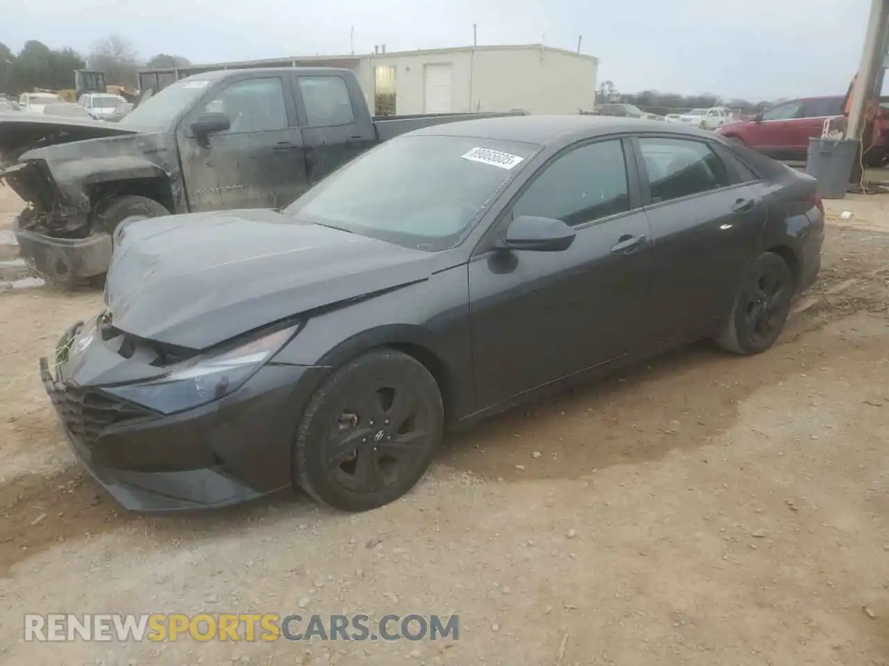 1 Photograph of a damaged car 5NPLS4AG3MH028622 HYUNDAI ELANTRA 2021