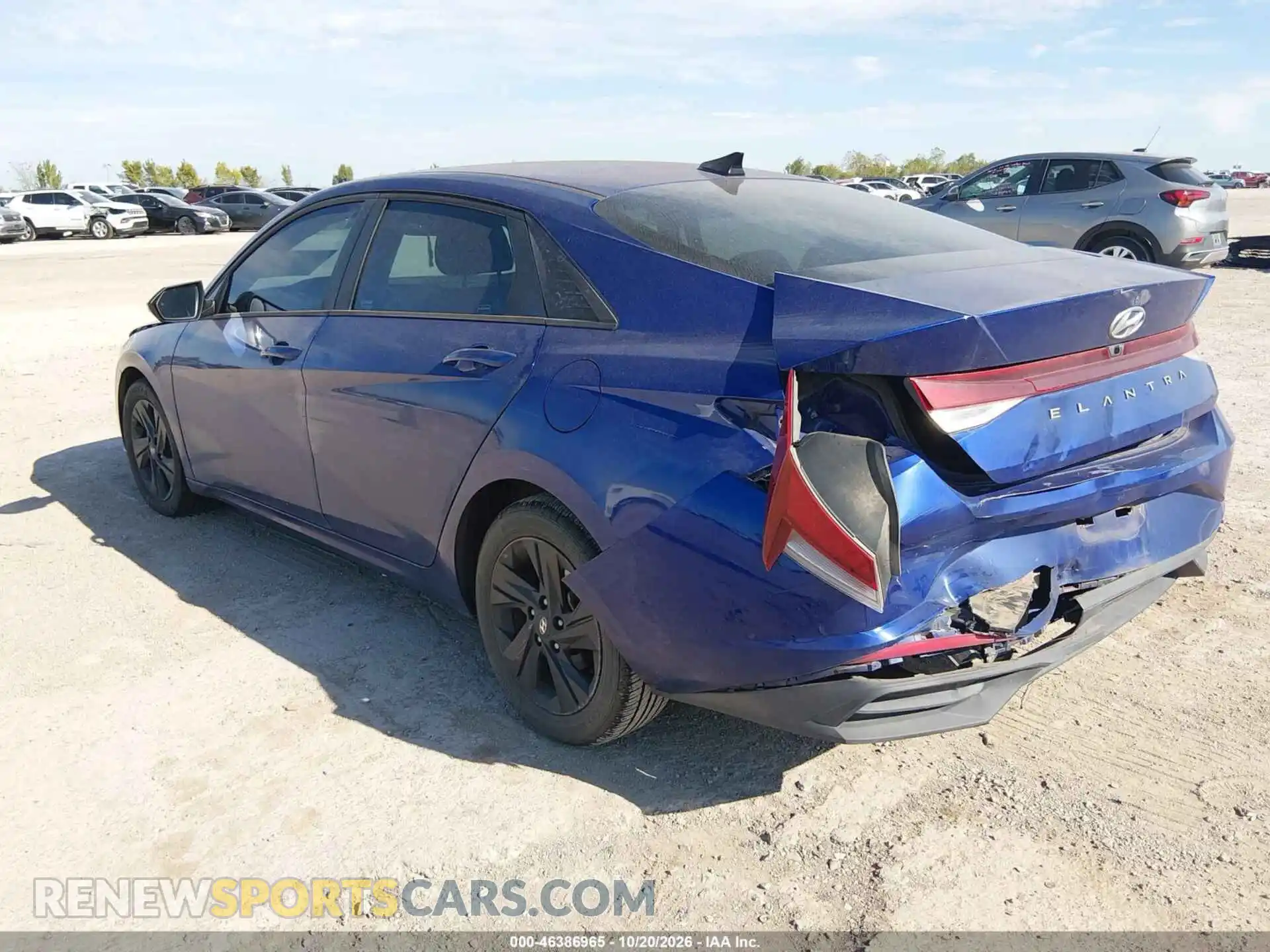 1 Photograph of a damaged car 5NPLS4AG3MH030497 HYUNDAI ELANTRA 2021