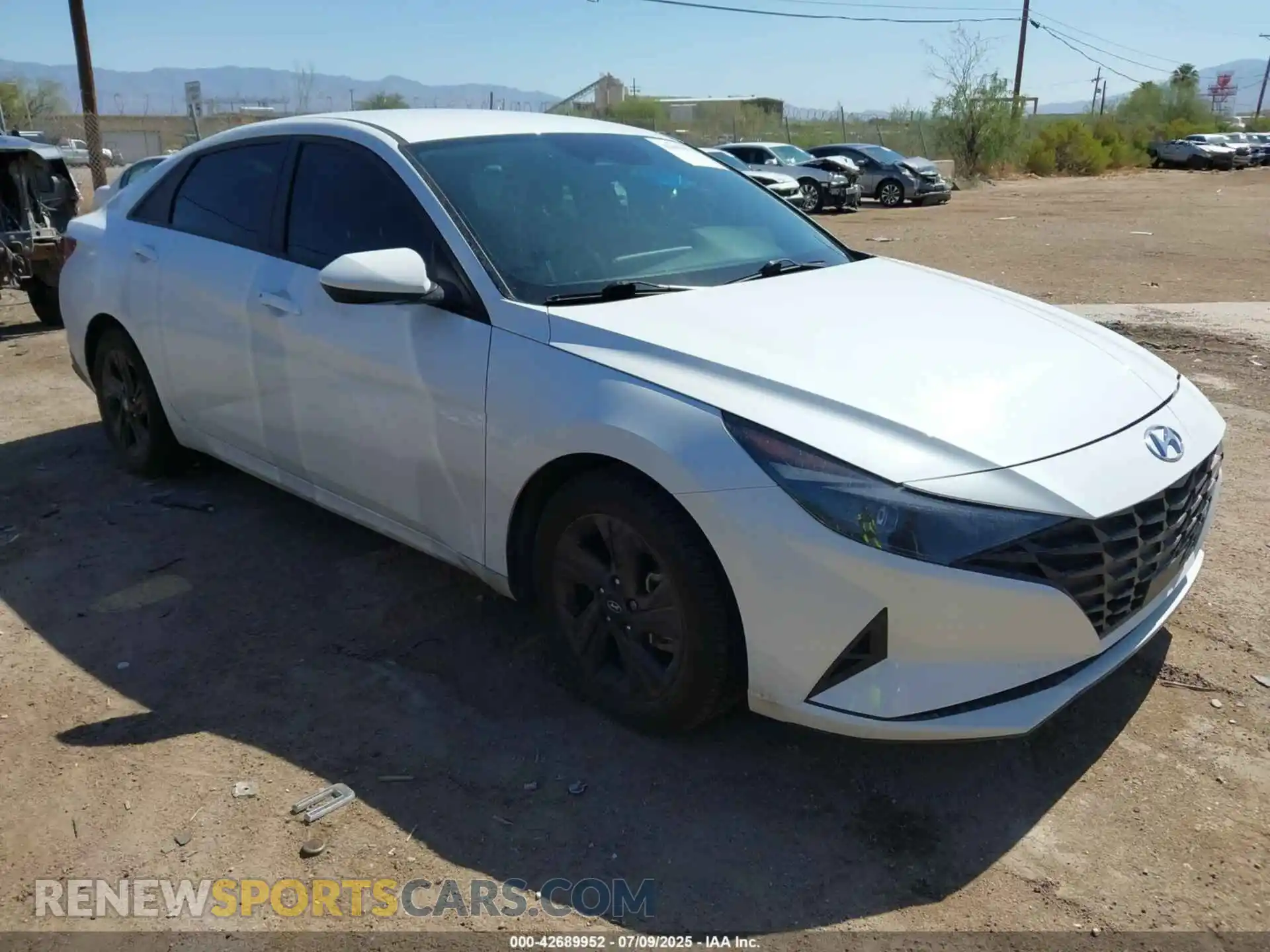 1 fotografías del automóvil dañado 5NPLS4AG4MH009190 HYUNDAI ELANTRA 2021