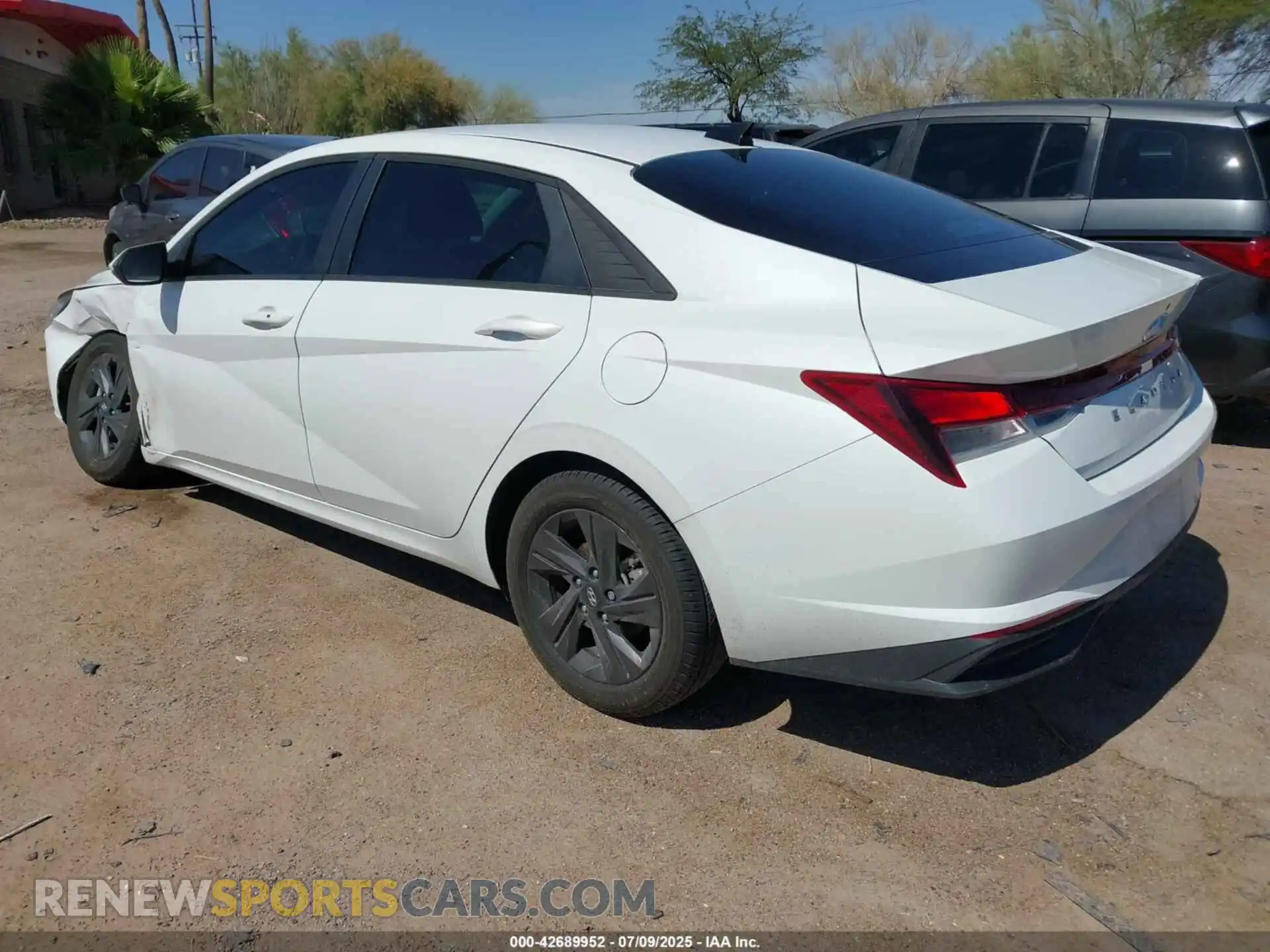 3 fotografías del automóvil dañado 5NPLS4AG4MH009190 HYUNDAI ELANTRA 2021