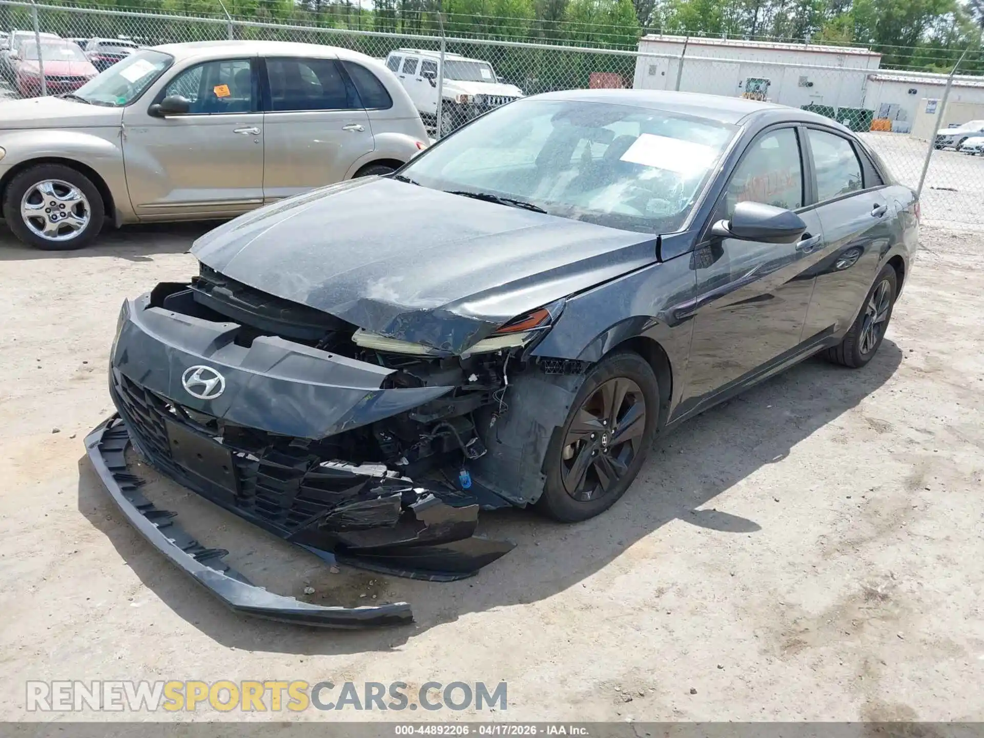 2 Photograph of a damaged car 5NPLS4AG4MH010095 HYUNDAI ELANTRA 2021