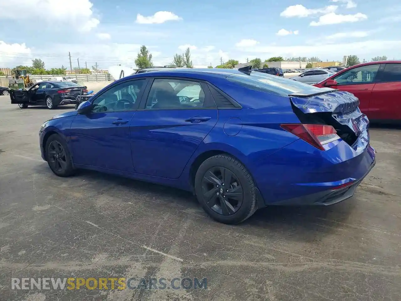 2 Photograph of a damaged car 5NPLS4AG4MH019654 HYUNDAI ELANTRA 2021