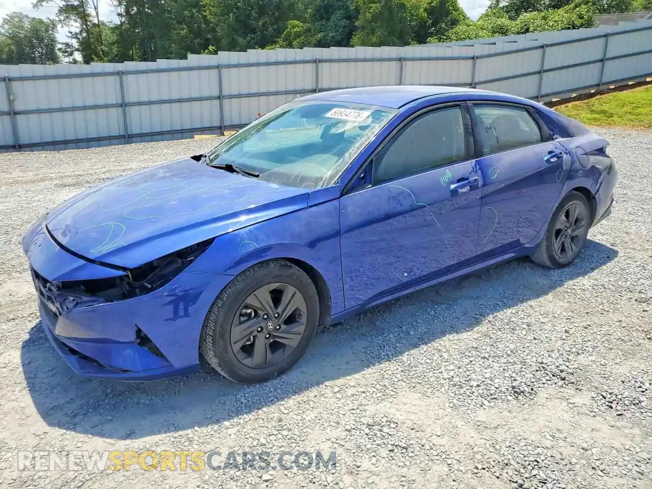 1 Photograph of a damaged car 5NPLS4AG4MH020092 HYUNDAI ELANTRA 2021