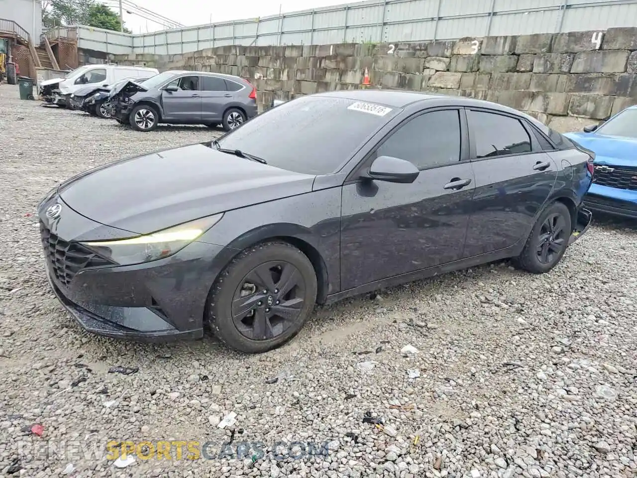 1 Photograph of a damaged car 5NPLS4AG4MH022098 HYUNDAI ELANTRA 2021