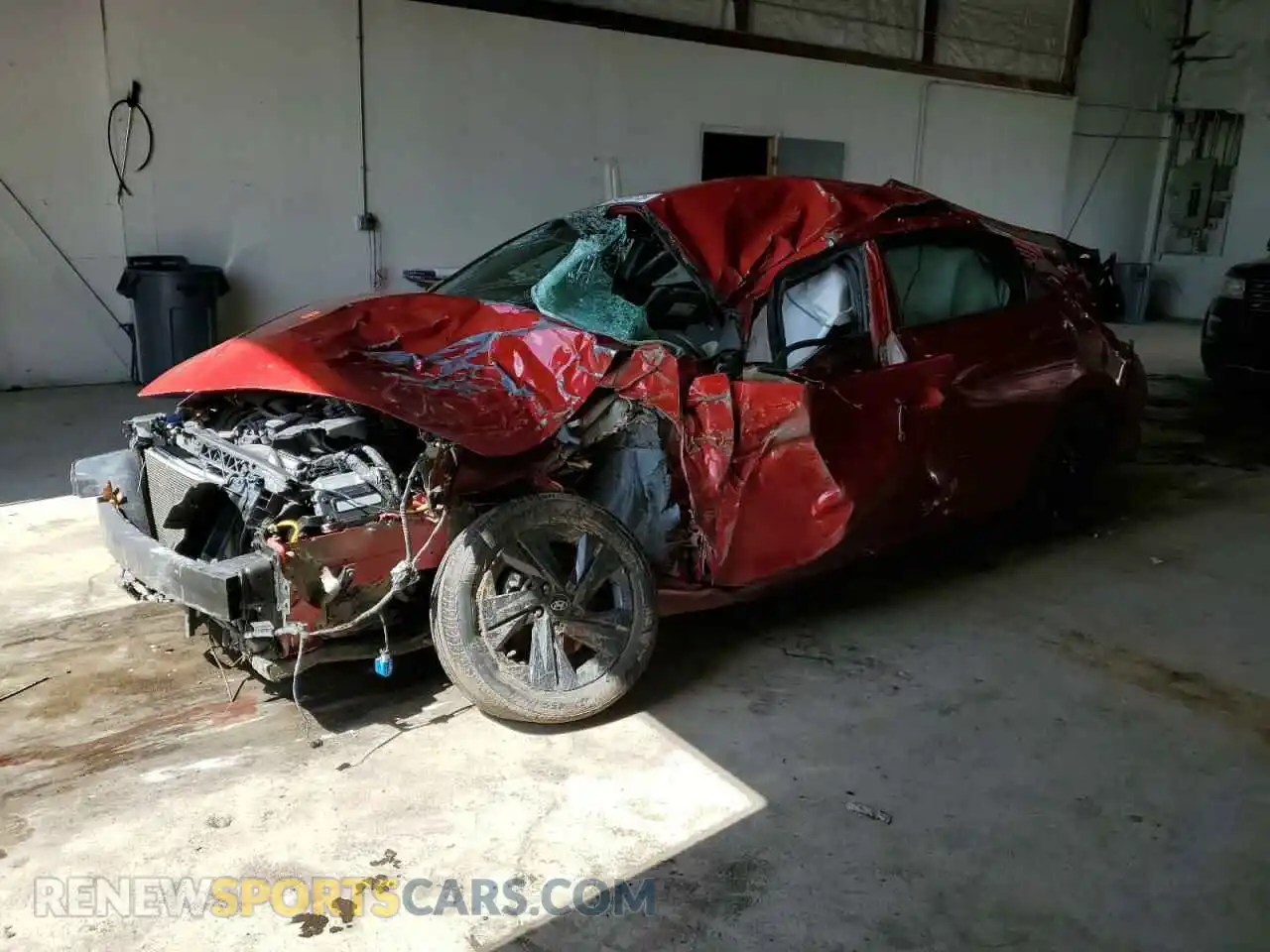 1 Photograph of a damaged car 5NPLS4AG4MH030153 HYUNDAI ELANTRA 2021