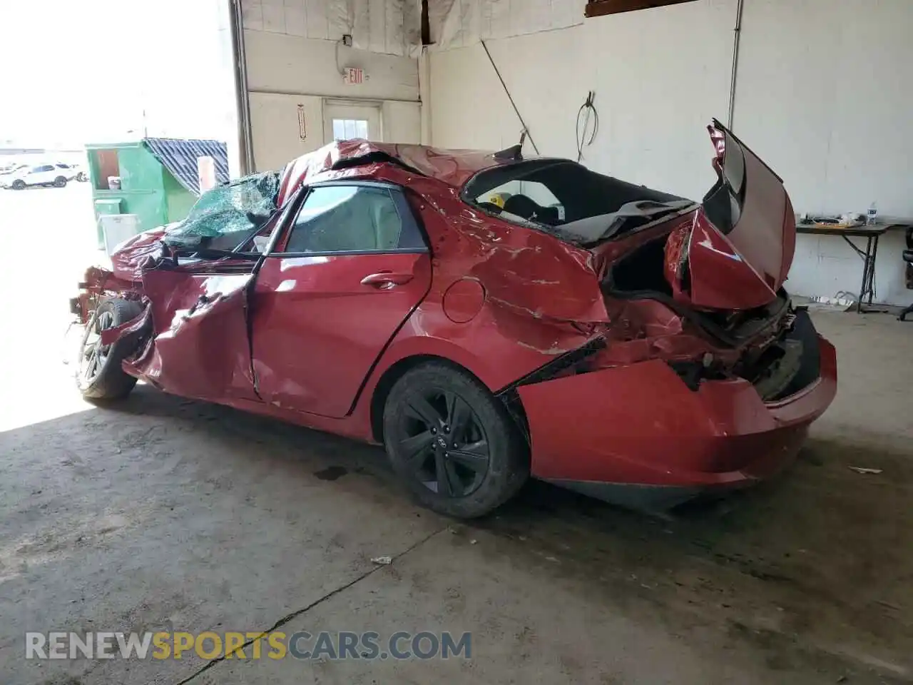 2 Photograph of a damaged car 5NPLS4AG4MH030153 HYUNDAI ELANTRA 2021