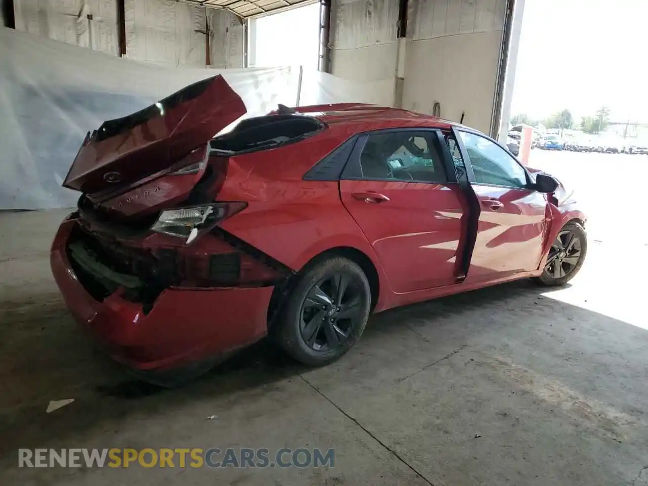 3 Photograph of a damaged car 5NPLS4AG4MH030153 HYUNDAI ELANTRA 2021