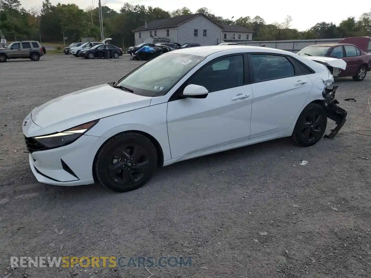 1 Photograph of a damaged car 5NPLS4AG4MH033098 HYUNDAI ELANTRA 2021