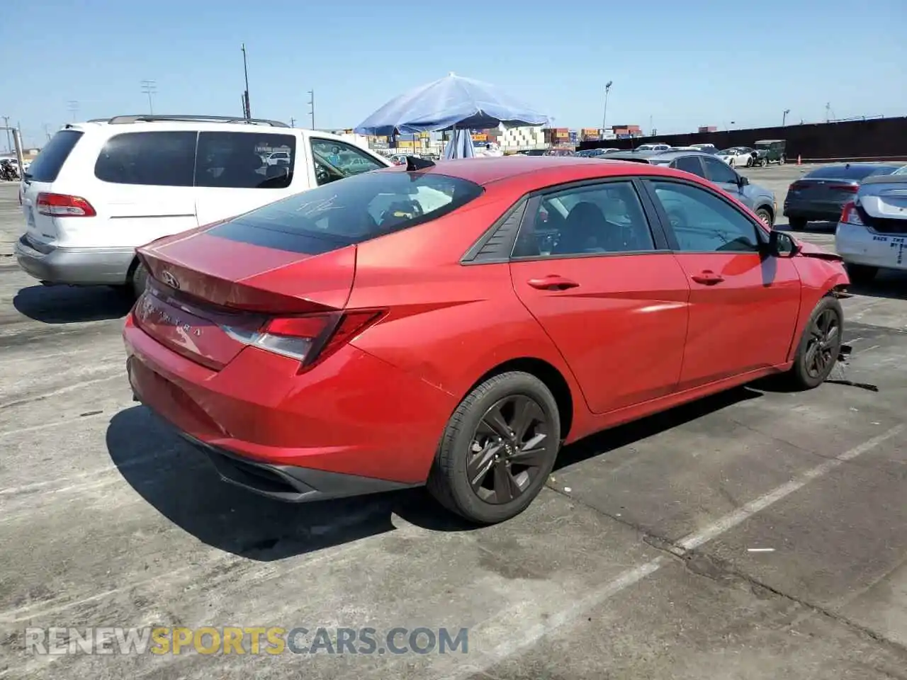 3 Photograph of a damaged car 5NPLS4AG4MH044487 HYUNDAI ELANTRA 2021