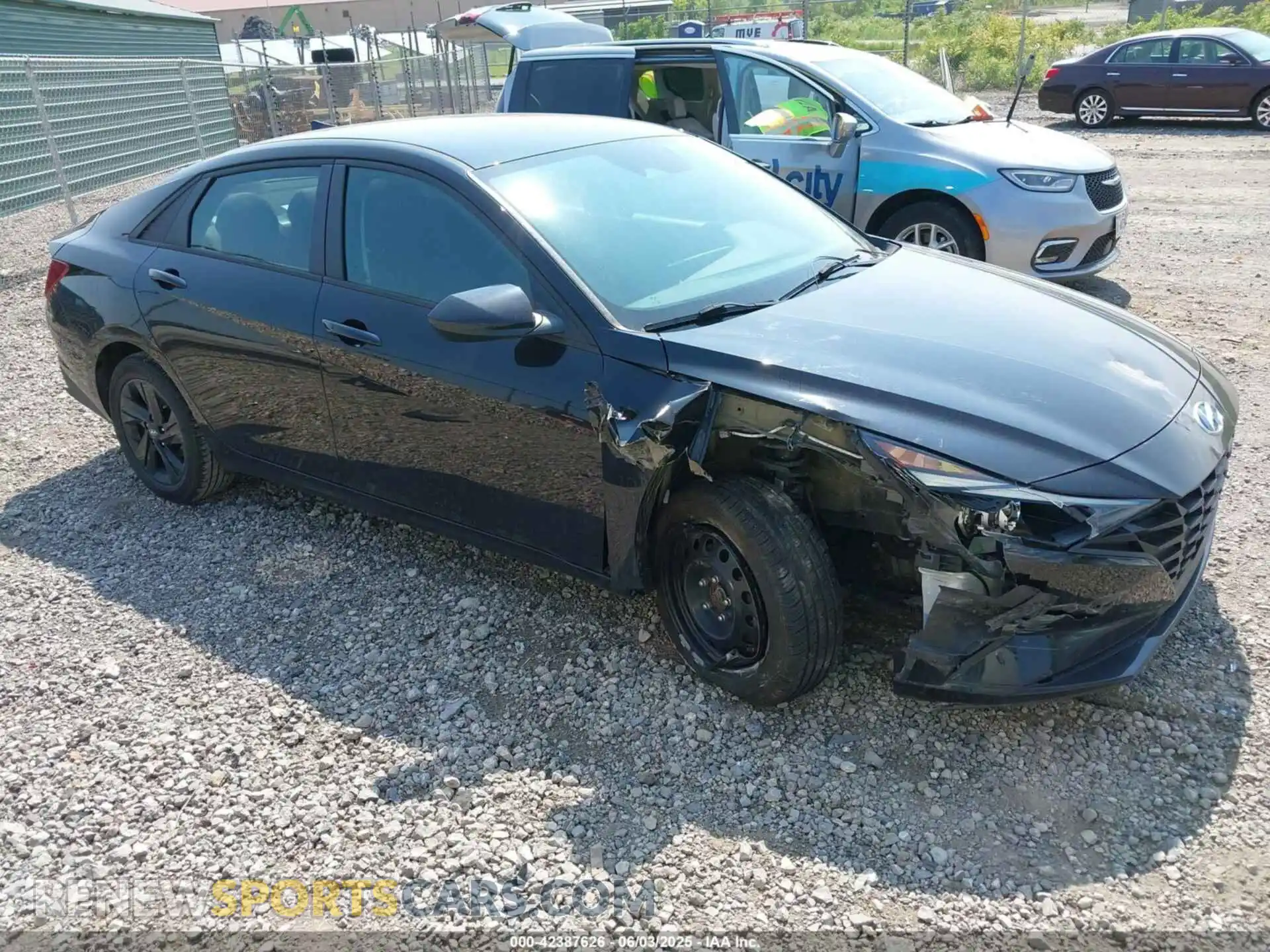 1 fotografías del automóvil dañado 5NPLS4AG5MH005407 HYUNDAI ELANTRA 2021