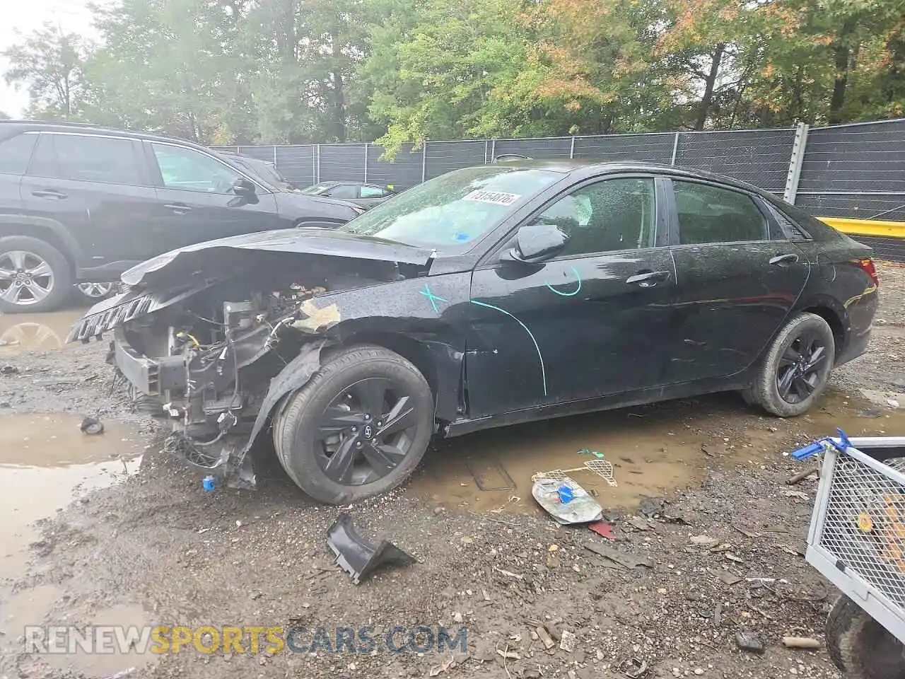 1 Photograph of a damaged car 5NPLS4AG5MH006122 HYUNDAI ELANTRA 2021