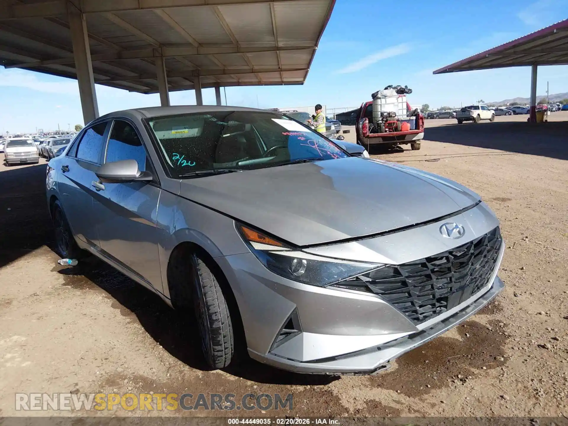 1 Photograph of a damaged car 5NPLS4AG6MH002967 HYUNDAI ELANTRA 2021