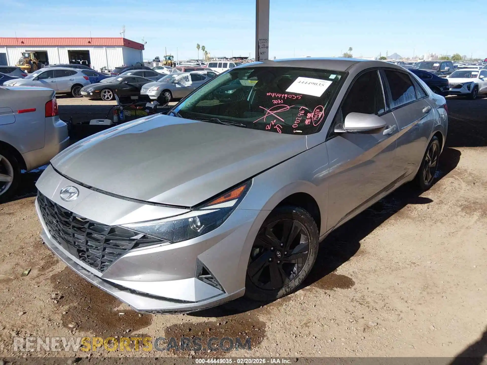 2 Photograph of a damaged car 5NPLS4AG6MH002967 HYUNDAI ELANTRA 2021
