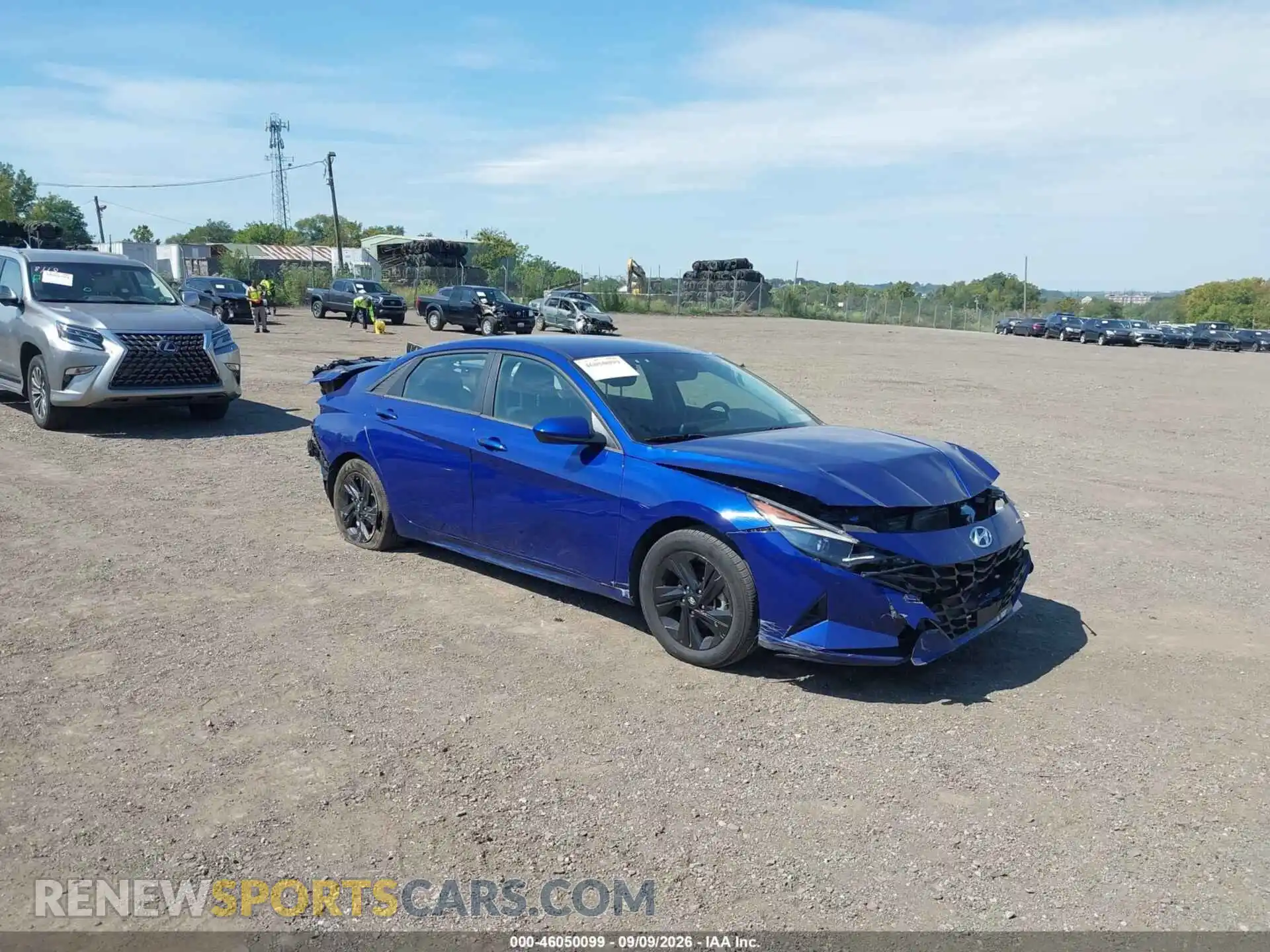 1 Photograph of a damaged car 5NPLS4AG6MH028663 HYUNDAI ELANTRA 2021