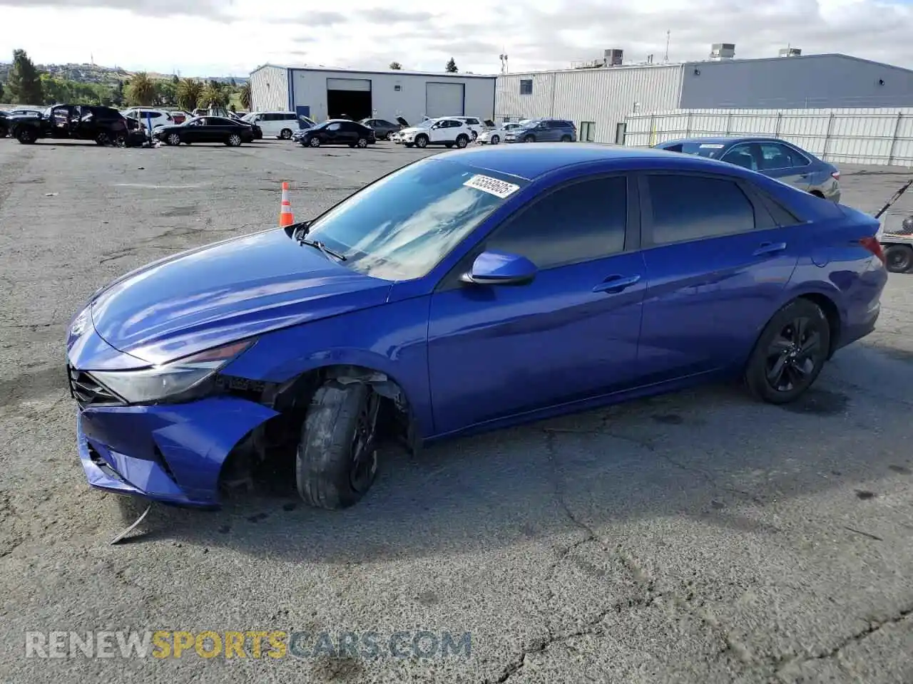 1 Photograph of a damaged car 5NPLS4AG6MH052848 HYUNDAI ELANTRA 2021