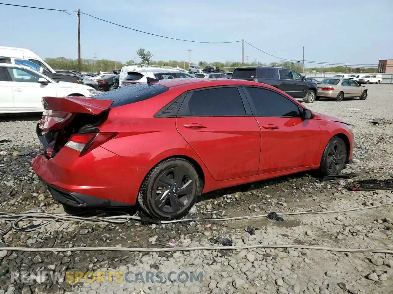 3 Photograph of a damaged car 5NPLS4AG7MH016800 HYUNDAI ELANTRA 2021