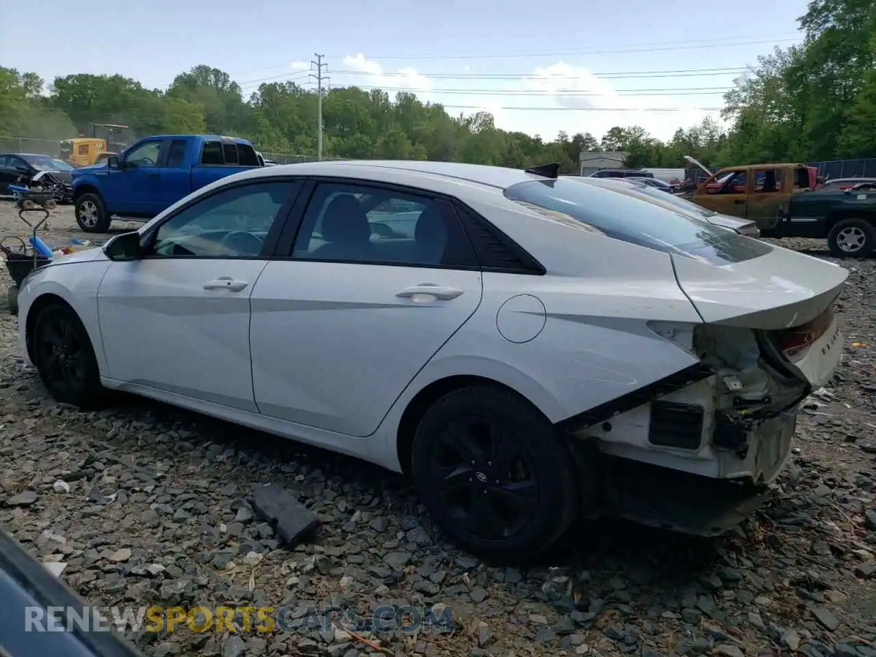 2 Photograph of a damaged car 5NPLS4AG7MH017297 HYUNDAI ELANTRA 2021