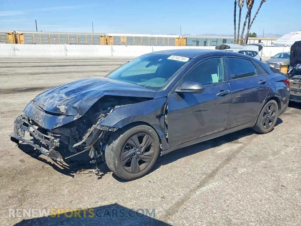 1 Photograph of a damaged car 5NPLS4AG8MH004574 HYUNDAI ELANTRA 2021