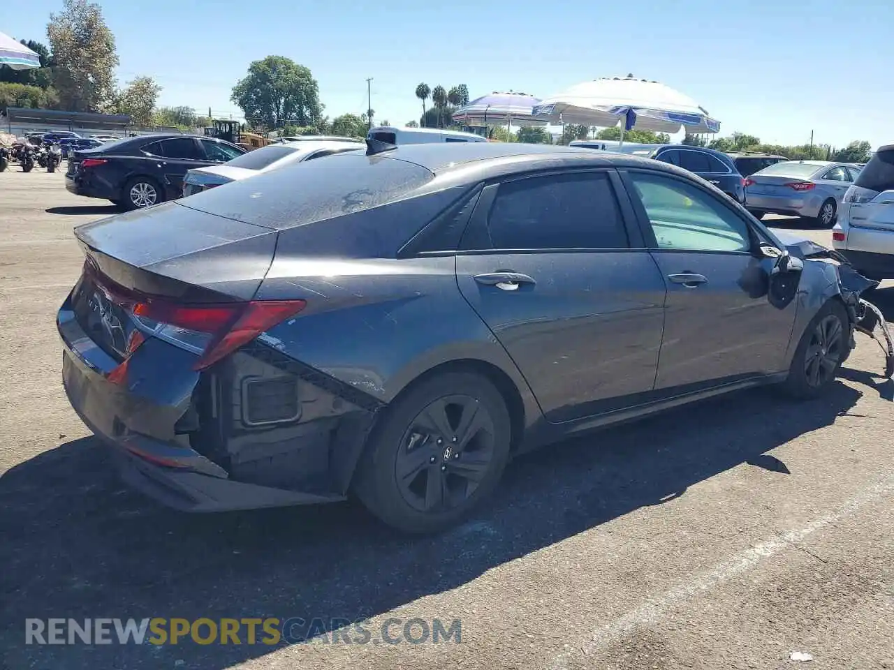 3 Photograph of a damaged car 5NPLS4AG8MH004574 HYUNDAI ELANTRA 2021