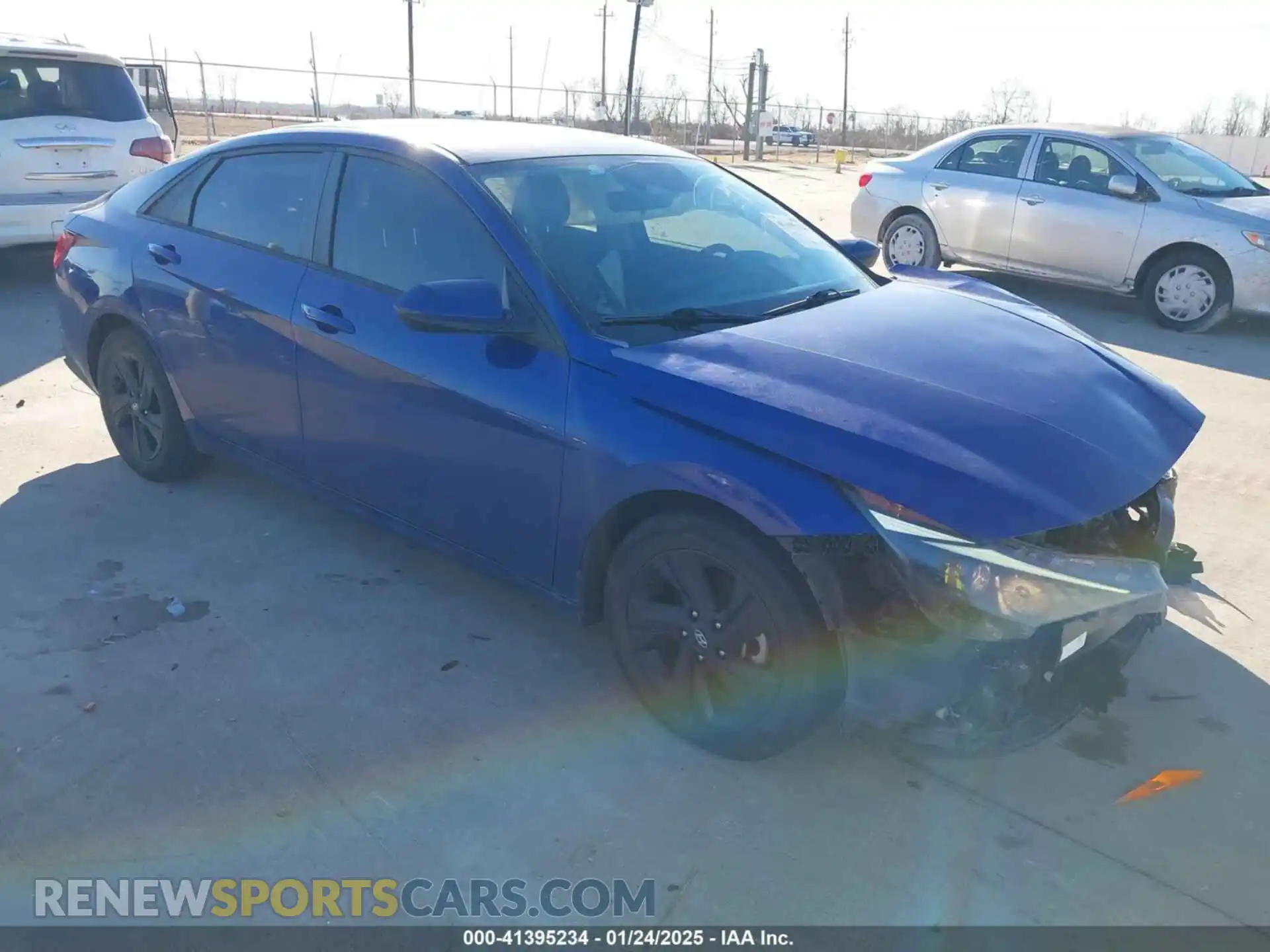 1 Photograph of a damaged car 5NPLS4AG8MH006079 HYUNDAI ELANTRA 2021