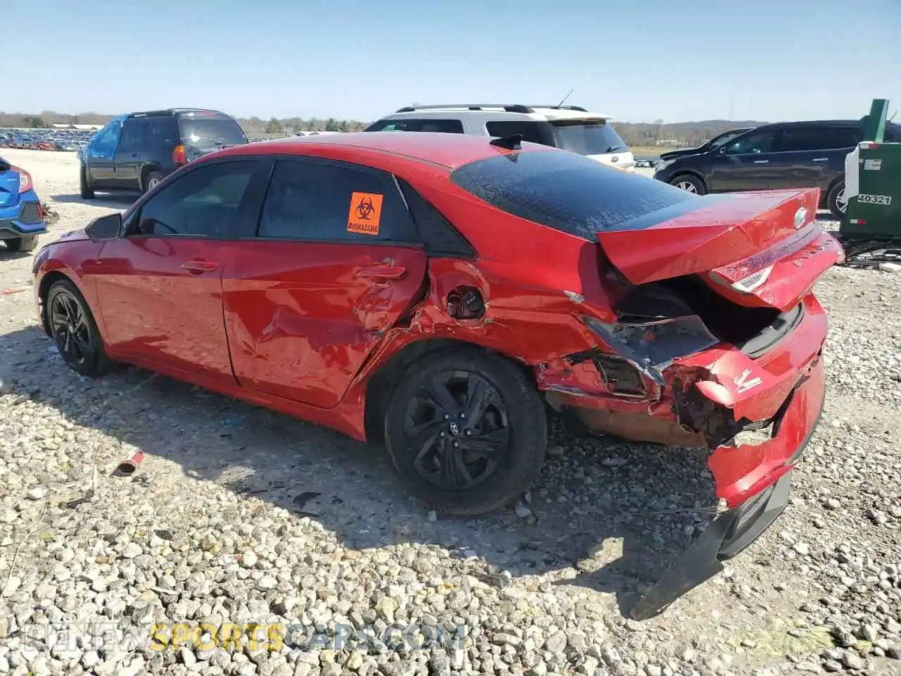2 Photograph of a damaged car 5NPLS4AG8MH040829 HYUNDAI ELANTRA 2021