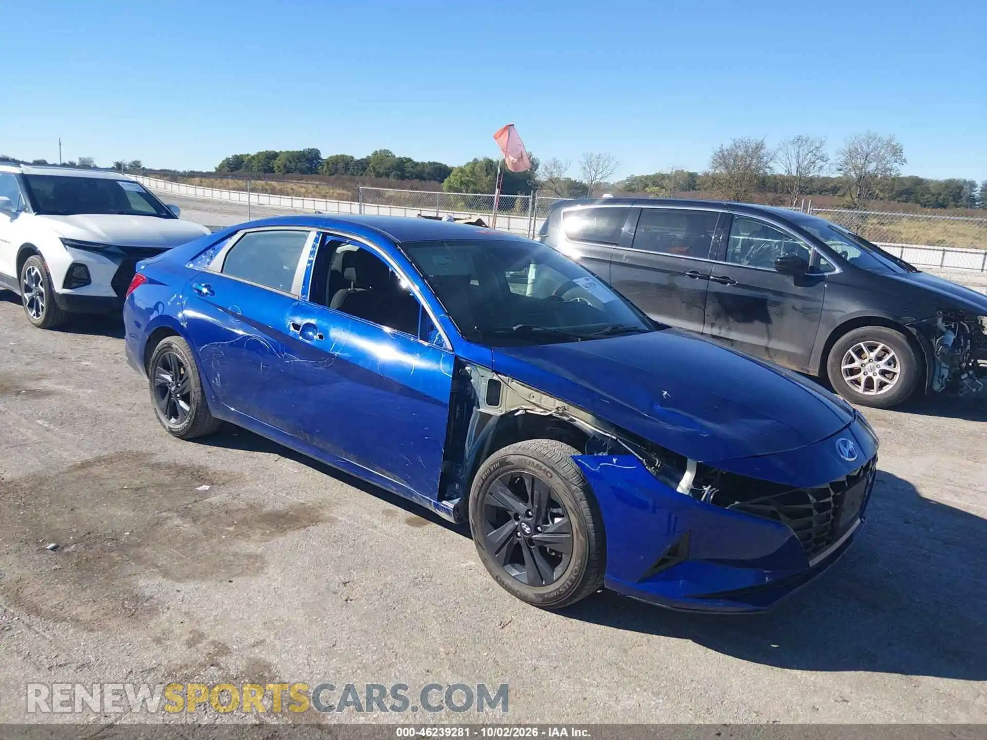 1 fotografías del automóvil dañado 5NPLS4AG9MH016975 HYUNDAI ELANTRA 2021