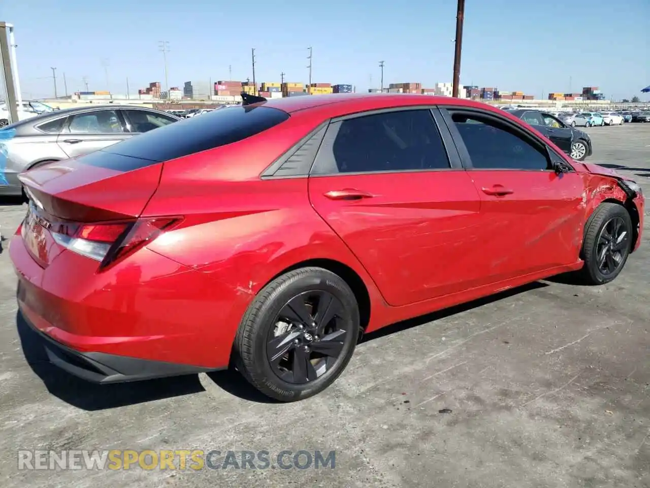 3 fotografías del automóvil dañado 5NPLS4AG9MH024560 HYUNDAI ELANTRA 2021