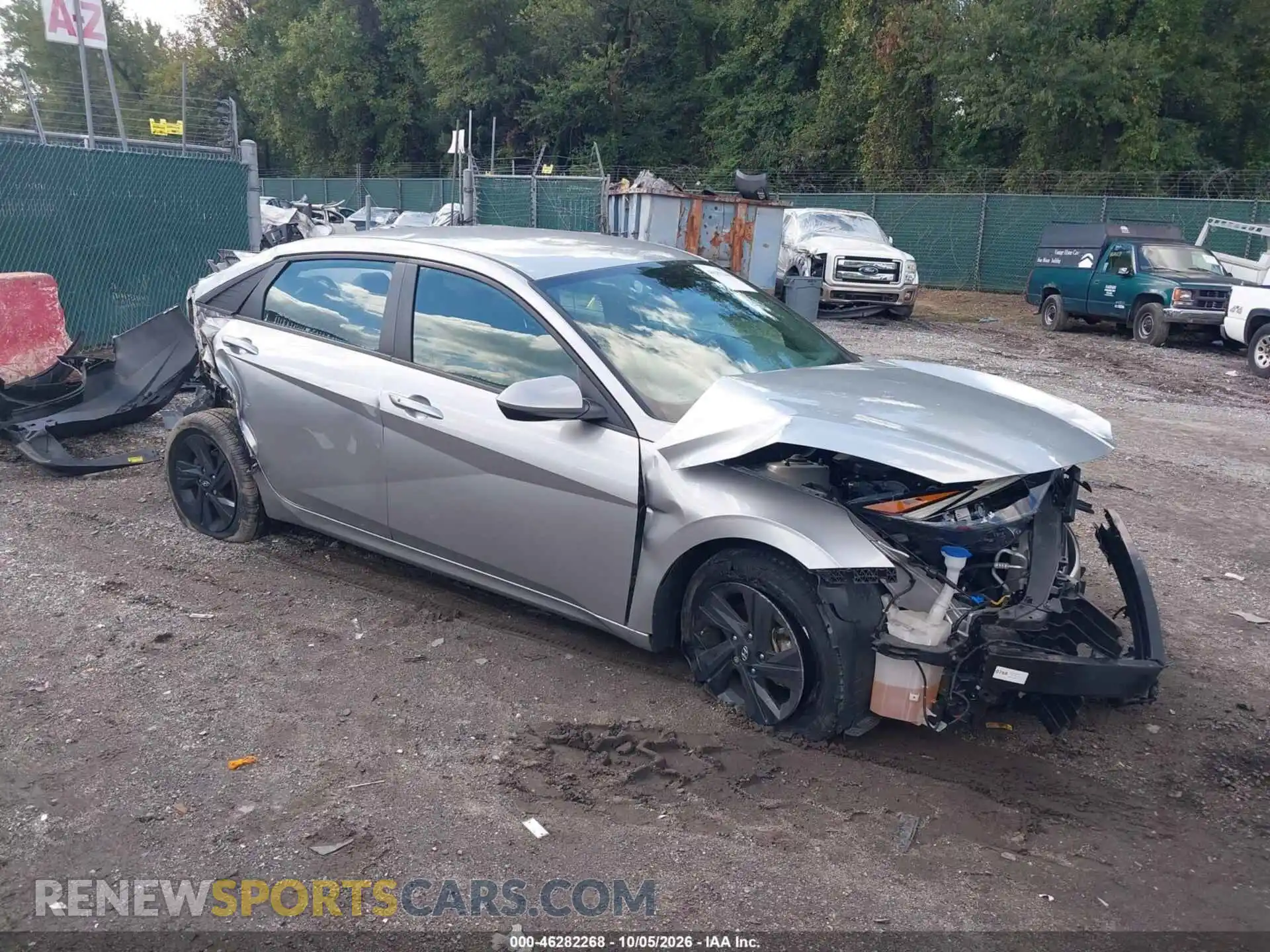 1 Photograph of a damaged car 5NPLS4AG9MH032609 HYUNDAI ELANTRA 2021