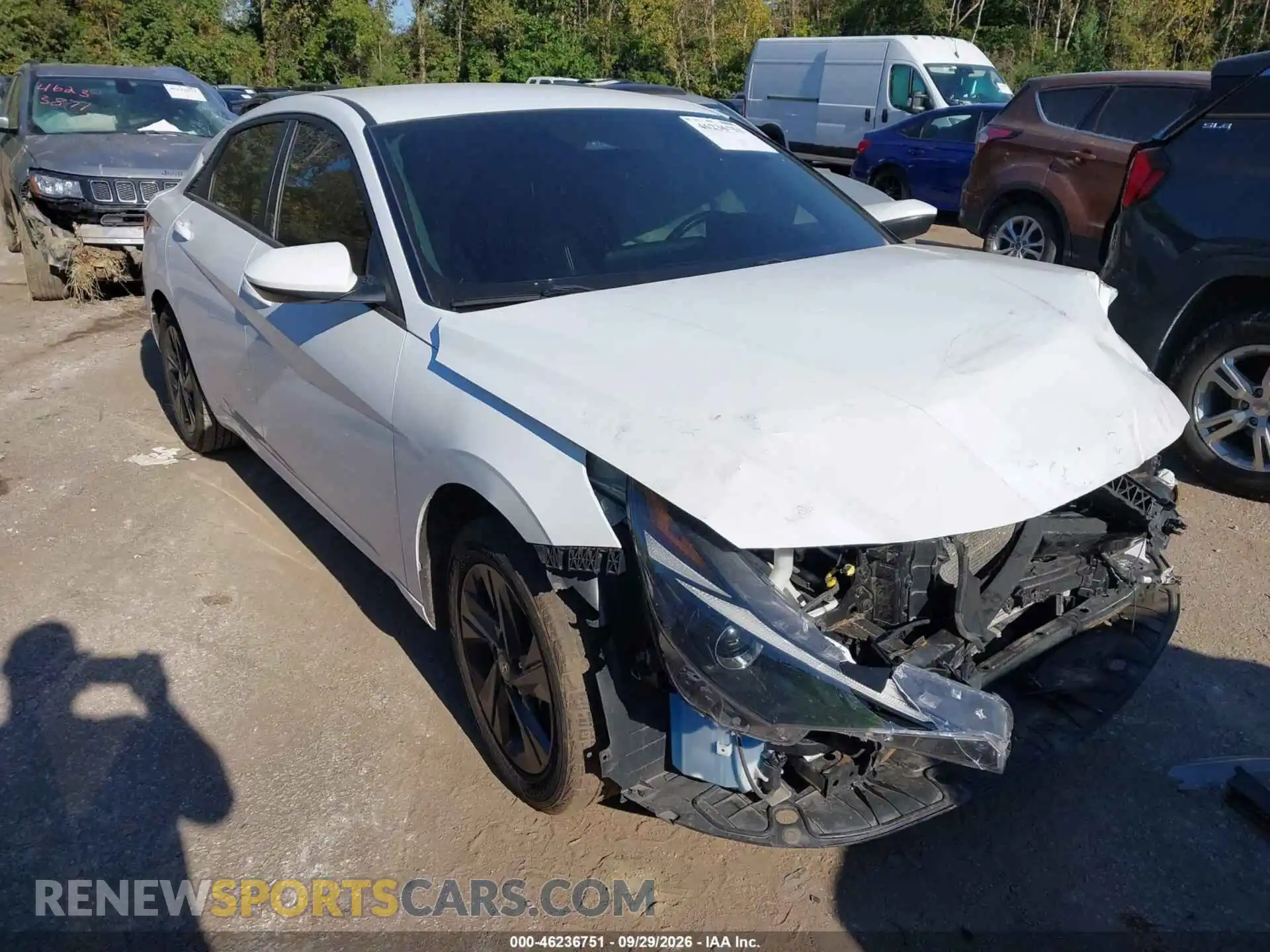 1 Photograph of a damaged car 5NPLS4AG9MH038474 HYUNDAI ELANTRA 2021