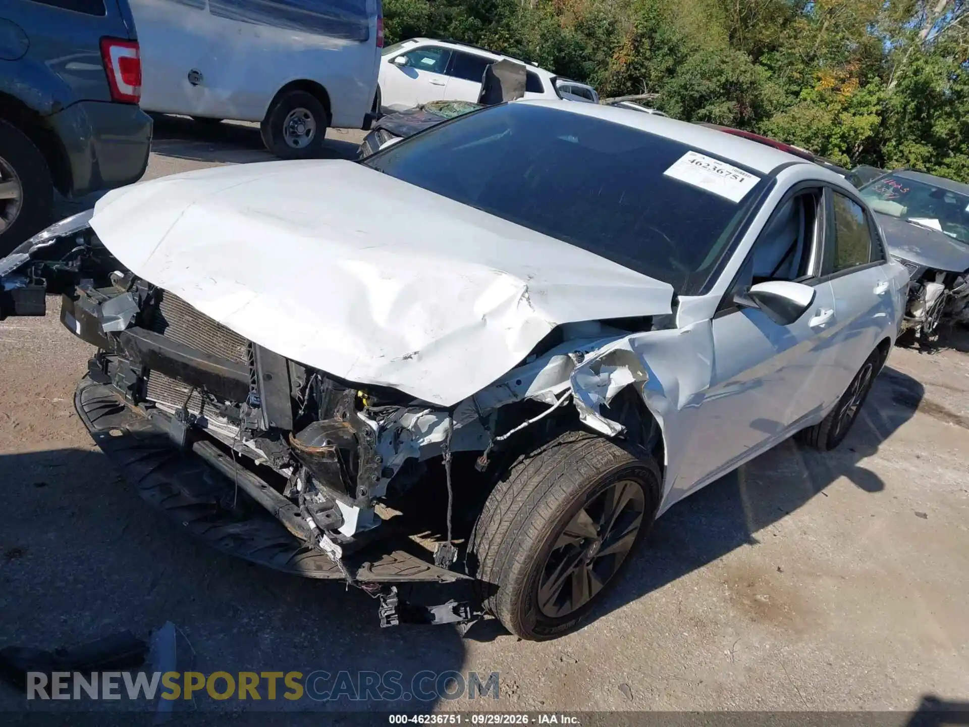 2 Photograph of a damaged car 5NPLS4AG9MH038474 HYUNDAI ELANTRA 2021