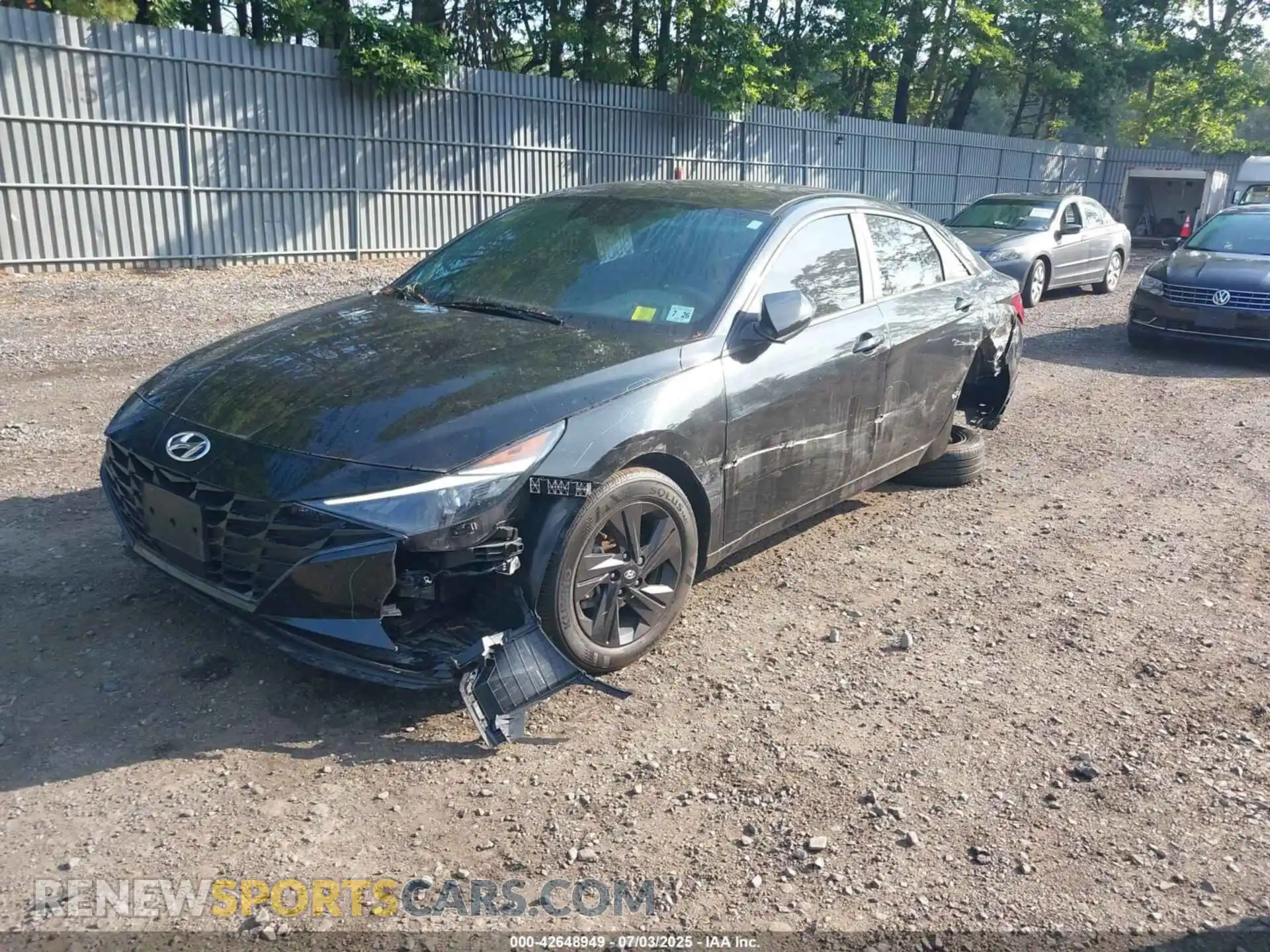 2 Photograph of a damaged car 5NPLS4AG9MH043979 HYUNDAI ELANTRA 2021