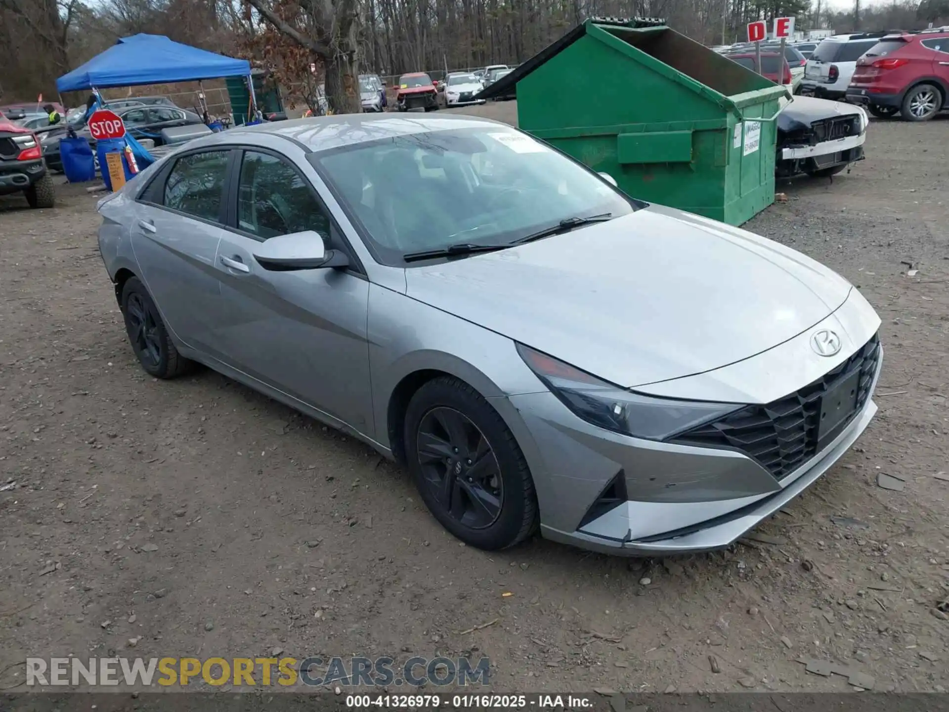 1 Photograph of a damaged car 5NPLS4AG9MH047823 HYUNDAI ELANTRA 2021