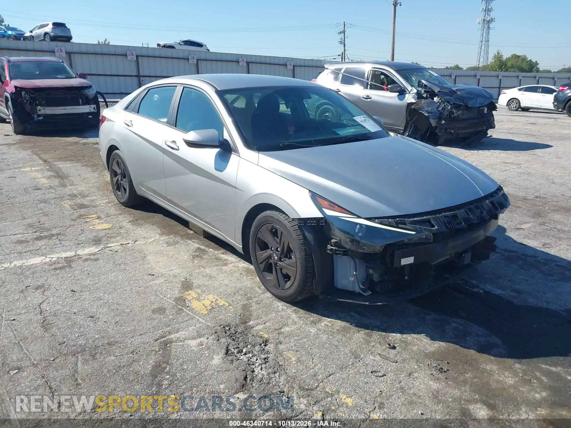 1 Photograph of a damaged car 5NPLS4AGXMH004074 HYUNDAI ELANTRA 2021