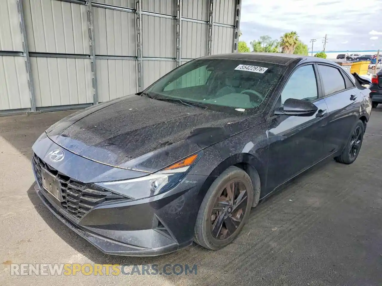 1 Photograph of a damaged car 5NPLS4AGXMH006813 HYUNDAI ELANTRA 2021